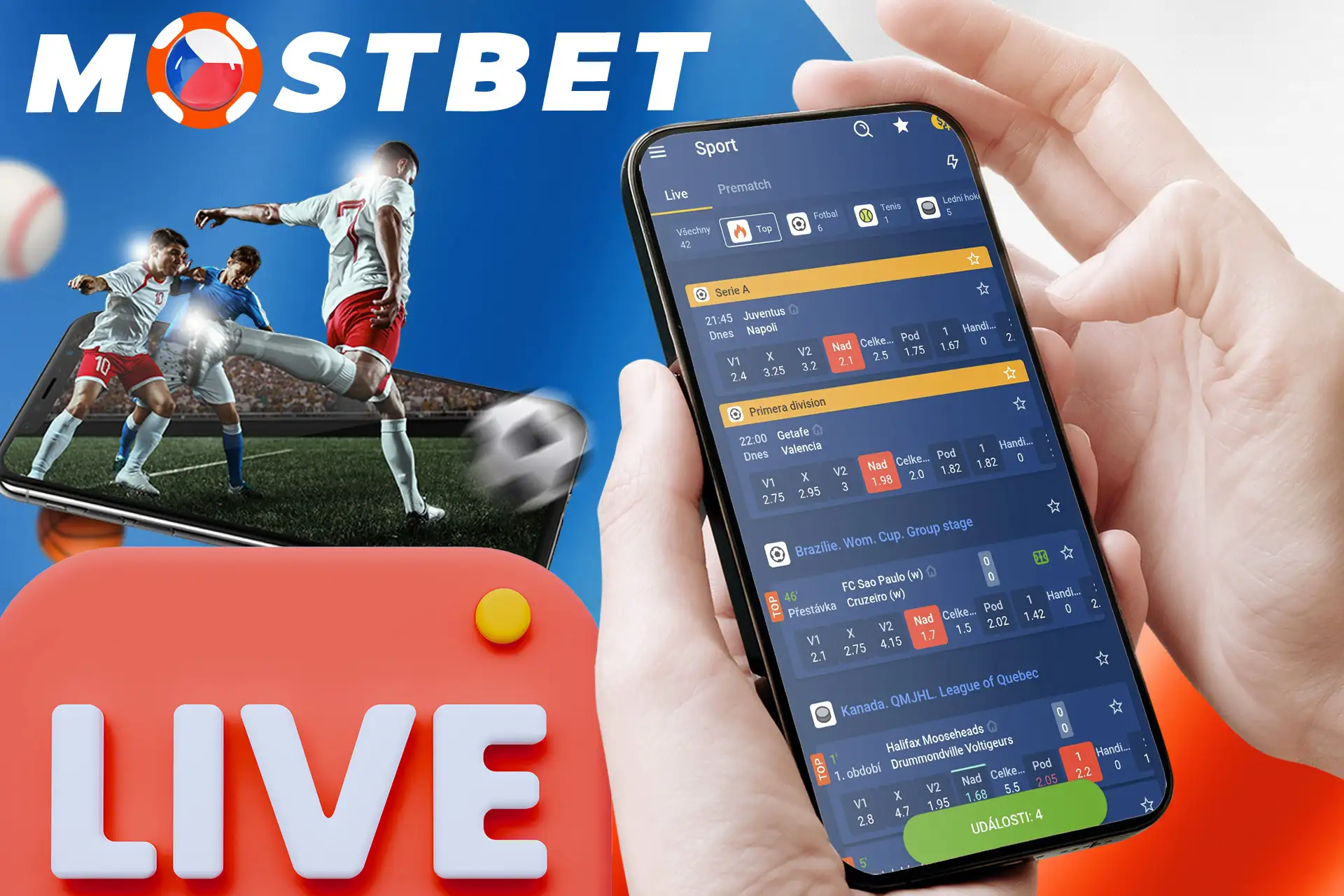 Sázejte v reálném čase