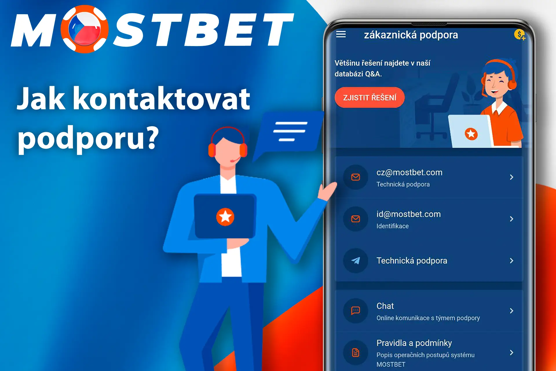 Prozkoumejte možnosti podpory